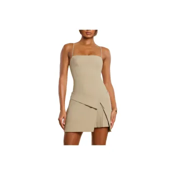 OH POLLY BRUNA Slip Dresses Women's Taupe/Taupe