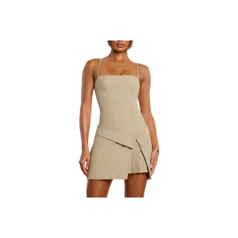 OH POLLY BRUNA Slip Dresses Women's Taupe/Taupe-0
