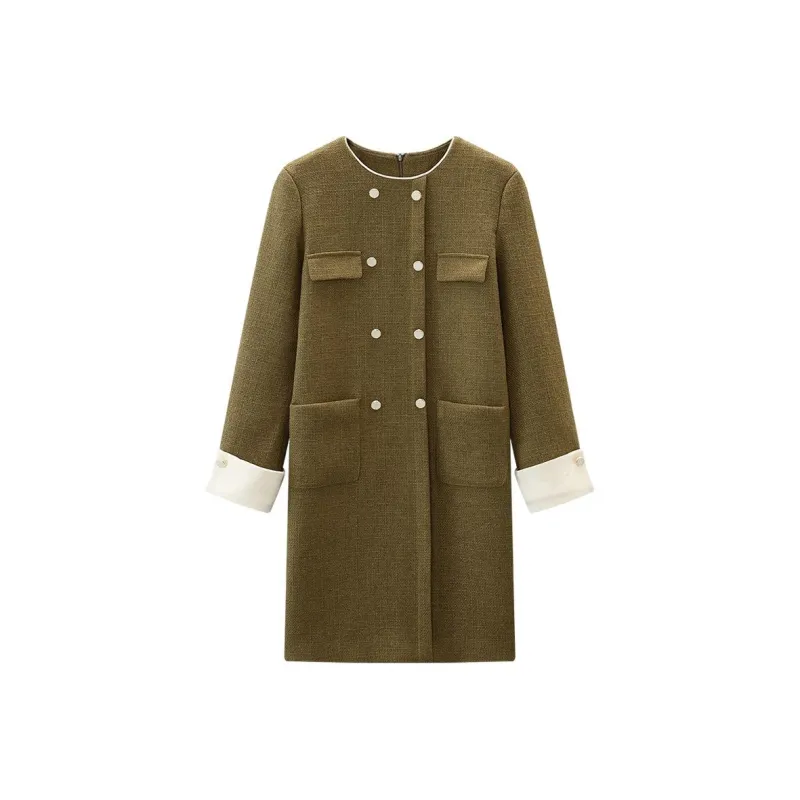 KUHNMARVIN Long Sleeved Dresses Women's Pickle Green-0