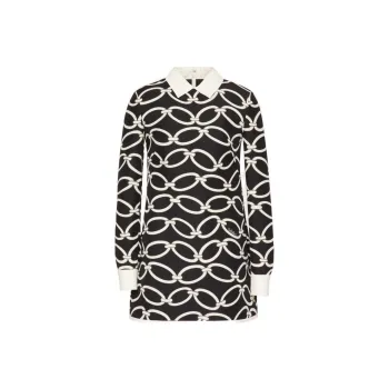 Valentino Surfaces Spring 2023 Women's Long-Sleeved Dresses Women's Black