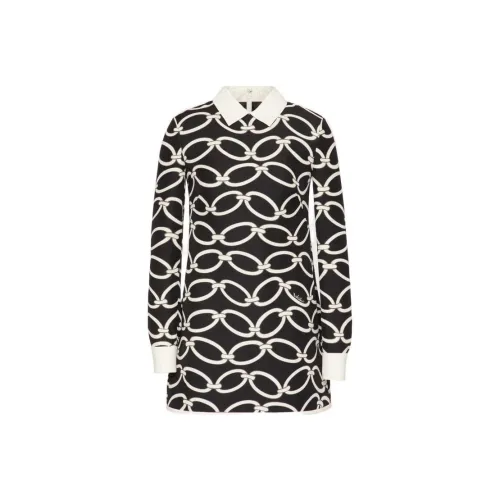 Valentino Surfaces Spring 2023 Women's Long-Sleeved Dresses Women's Black