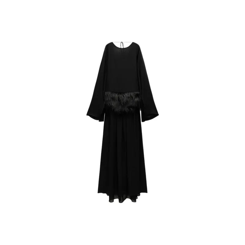ZARA Long Sleeved Dresses Women's Black-0
