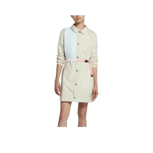 Nike Long-Sleeved Dresses Women's Beige