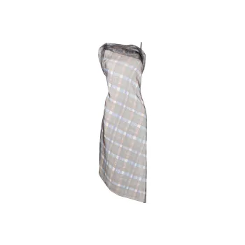 Ferragamo Organza Plaid check Midi Dress