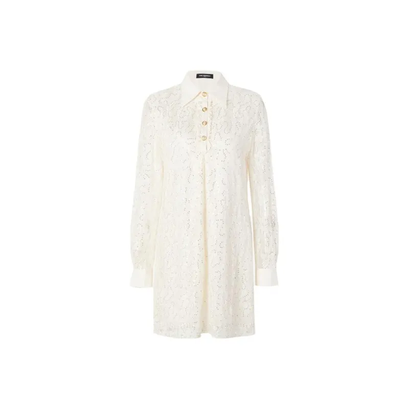 KARL LAGERFELD / Karl Lagerfeld Jeans Long-Sleeved Dresses Women's White-0