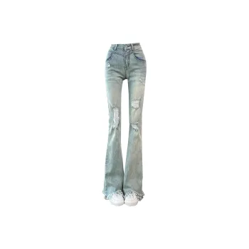 LESS BEARS Jeans Women's Light Blue
