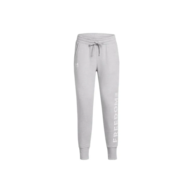 Under Armour Freedom Fleece Joggers Knitted Sports Pants Women's Medium Gray-0