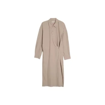 Lemaire Straight Collar Twisted Dress 'Violet Ice'
