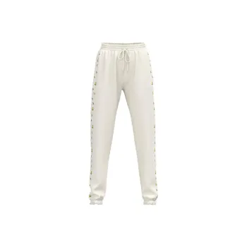 Victoria's Secret PINK IVY FLEECE SLIM SWEATPANTS/CF Knitted Sports Pants Women's Milk Powder Floral Scent