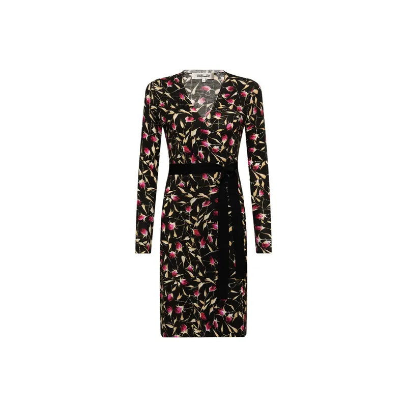 DVF Diane Von Furstenberg FW24 Long-Sleeved Dresses Women's Black-0
