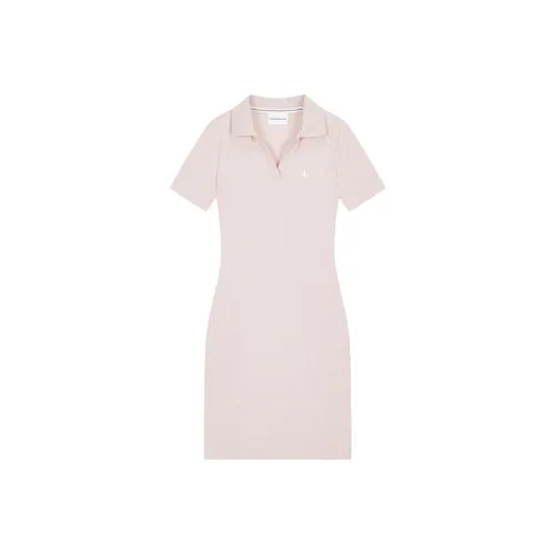 calvin k60k608945 KLEIN Short Sleeved Dresses Women's Pink