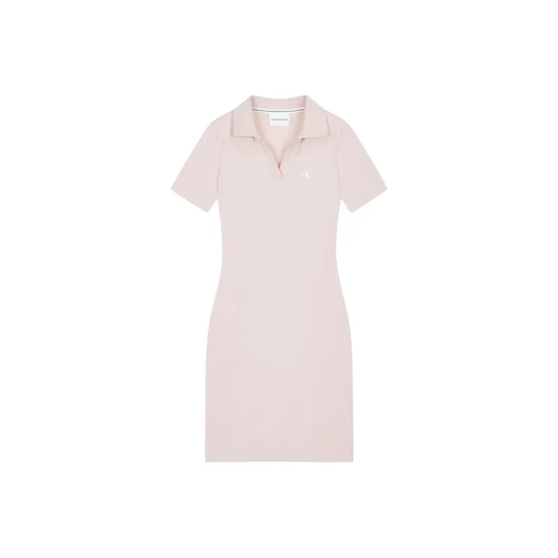 CALVIN KLEIN Short Sleeved Dresses Women's Pink-0