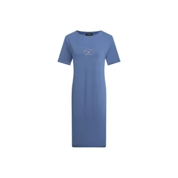 EMPORIO ARMANI Short Sleeved Dress Women's Blue