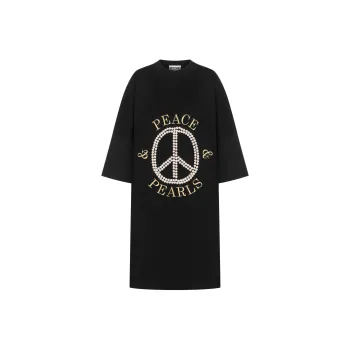 MOSCHINO Logo print Cotton Dress