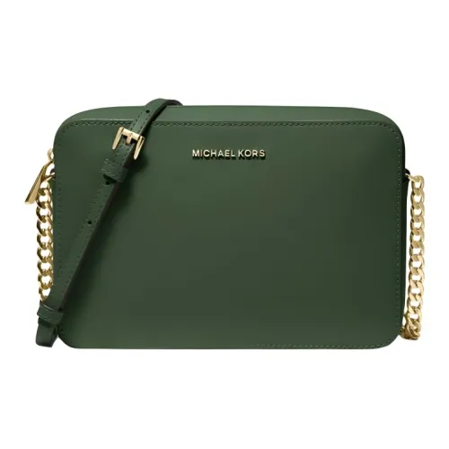 MICHAEL KORS Jet Set Leather Small Square Bag Shoulder Bag Crossbody Bag Large Size Women's Jasper