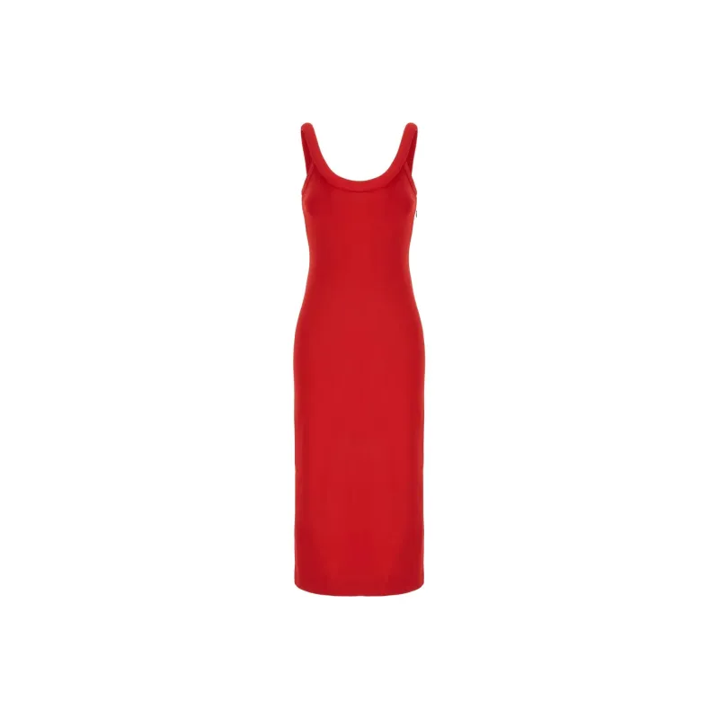 Alexander McQueen Sleeveless Dress Women's Red-0