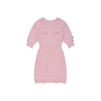 Kirsh SS24 Short Sleeved Dress Women's Salmon