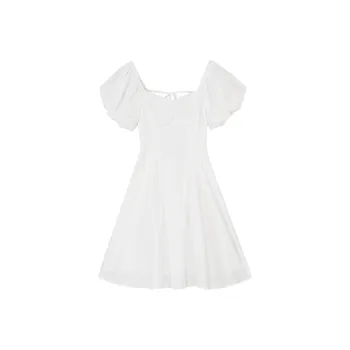 CIVICERA Short Sleeved Dresses Women's White
