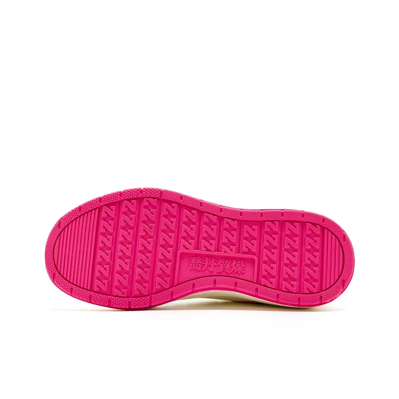 PINK PANTHER x QIAODAN Abrasion Resistant Slip Resistant Low Top Skateboard Shoes Women's Ivory White Smart Powder-4