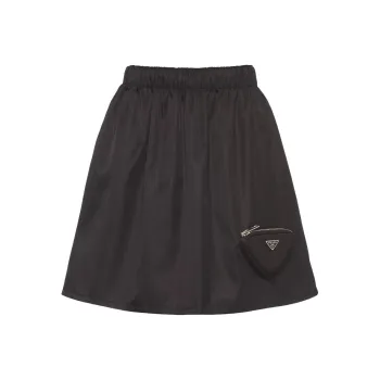 PRADA Re Nylon Pouch Mini Skirt Black