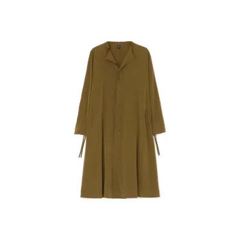 Yohji Yamamoto Long Sleeved Dresses Women's Khaki