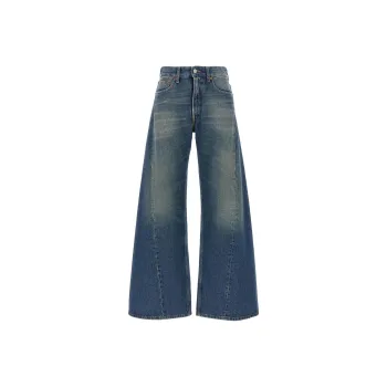 MM6 Maison Margiela Low Rise Wide Leg Jeans