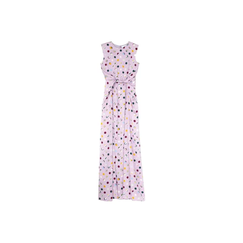 St. John SS24 Sleeveless Dress Women's Purple-0