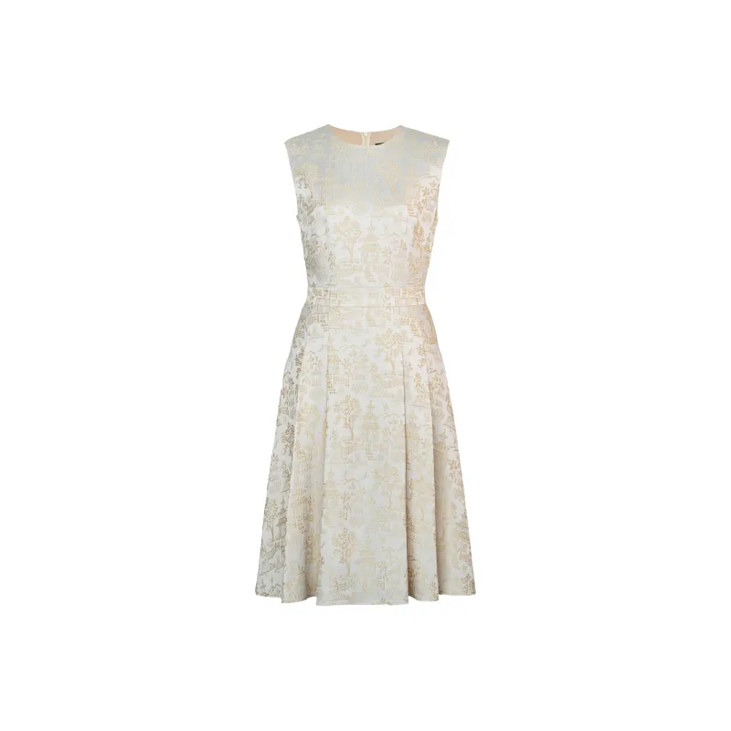 ROEYSHOUSE Sleeveless Dress Women's Apricot-0