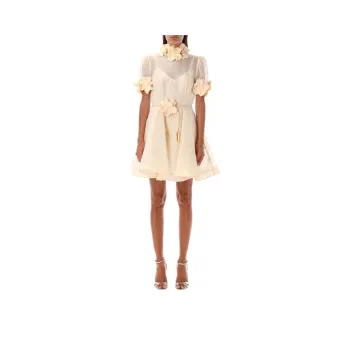 Zimmermann Short-Sleeved Dresses Women's Cream