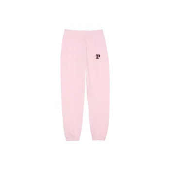 Victoria's Secret PINK Ivy Fleece Campus Sweatpants/Pink Tulip Knitted Sports Pants Women's Pink Tulip