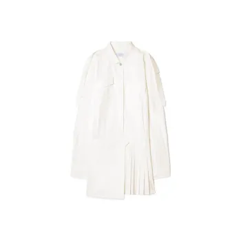 OFF WHITE Savana Long Sleeved Mini Dress