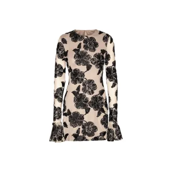 Rotate Flower mesh Mini Dress