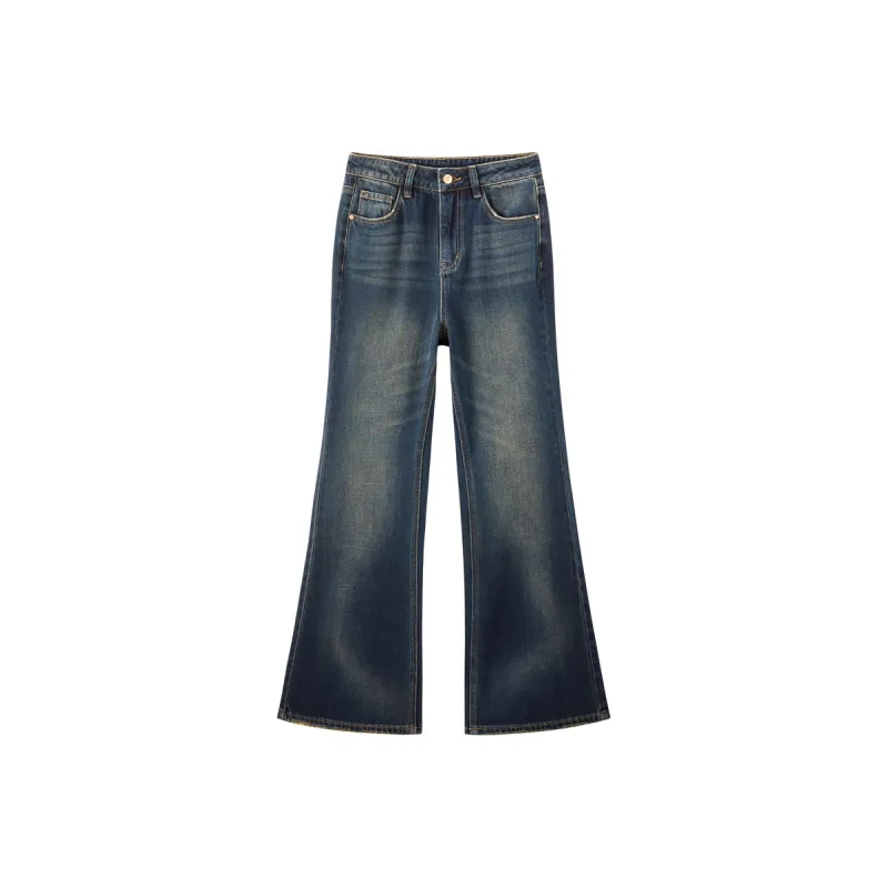 LEDIN Jeans Women's Dark Denim Blue-0