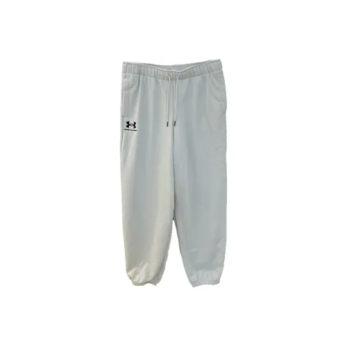 Under Armour Rival Knitted Sweatpants Women's Gray White