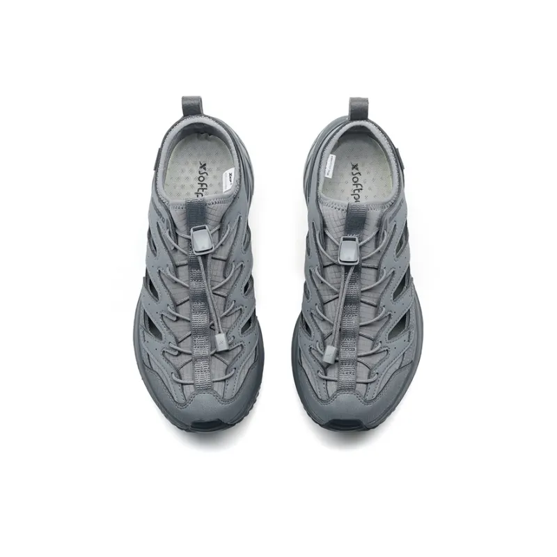 XTEP Wilderness Exploration With Counterflow Wind Breathable And Wear resistant River Trekking Shoes Men's Phantom Gray-3