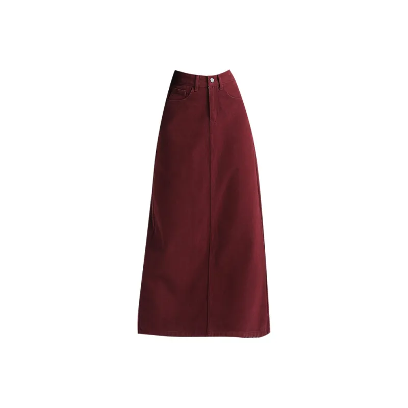 FOREVER 21 Denim Long Skirts Women's-0