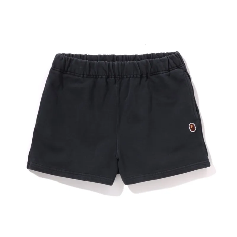 A BATHING APE Logo embroidered Track Shorts-0