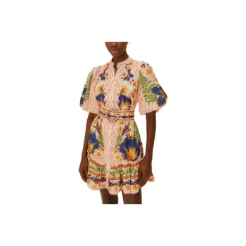 Farm Rio Dream Garden Mini Dress