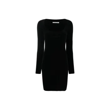 Alexander Wang Logo embroidered Scoop neck Minidress