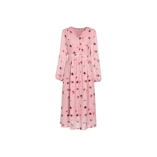 DIFFIE RIEGER Long-Sleeved Dresses Women's Pink
