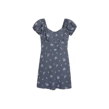 Hollister Short-Sleeved Dresses Women's Blue Floral