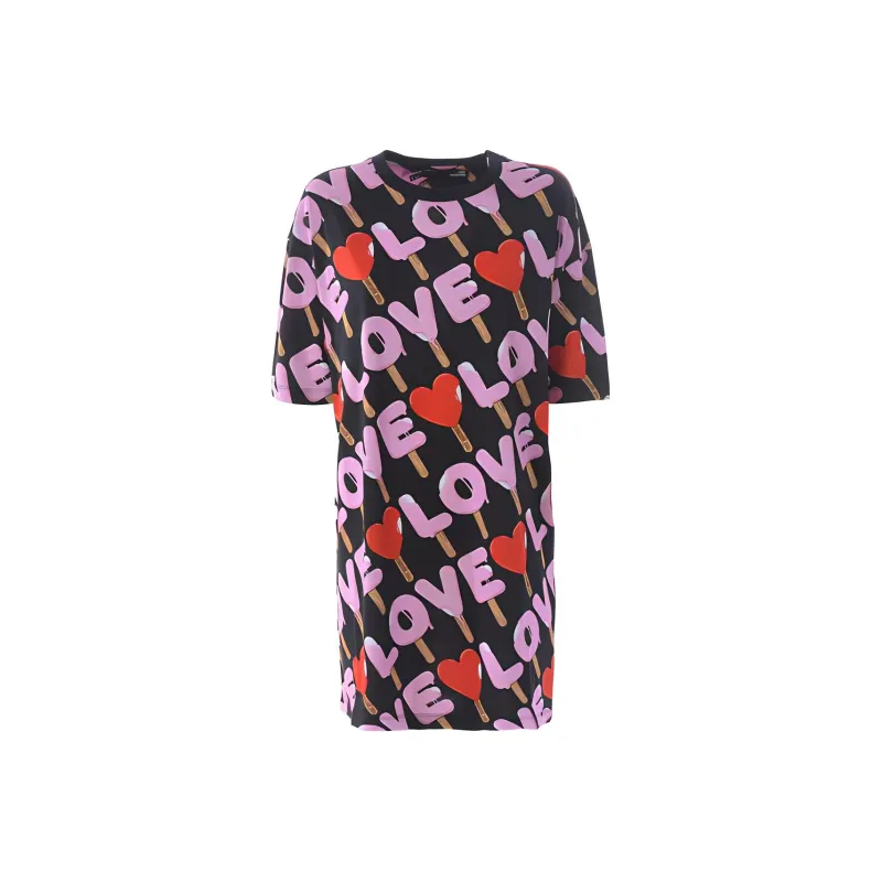 LOVE MOSCHINO Short Sleeved Dresses Women's Multicolor-0