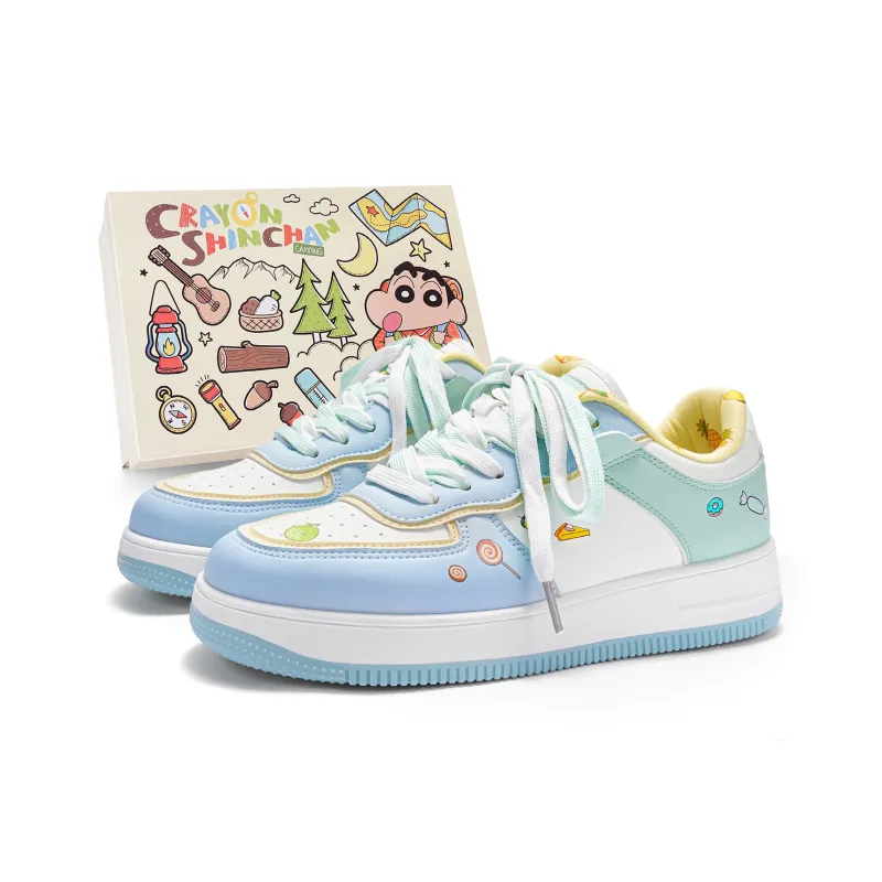 Crayon Shinchan Low Top Skateboard Shoes Unisex-43