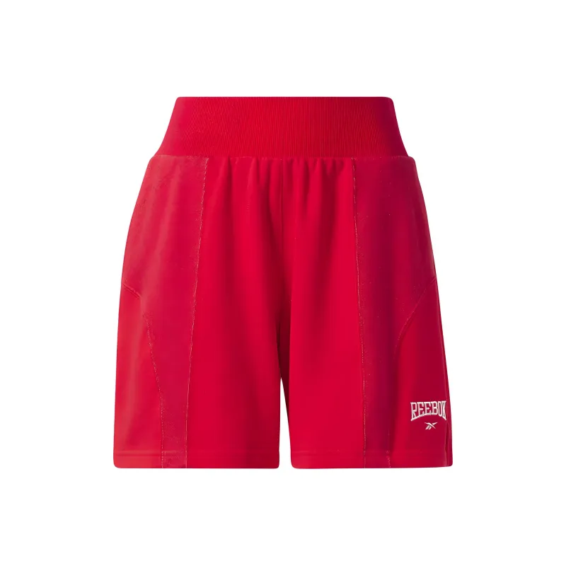 Reebok Classics Varsity High-Rise Rib Shorts Casual Shorts Women's Vector Red-0
