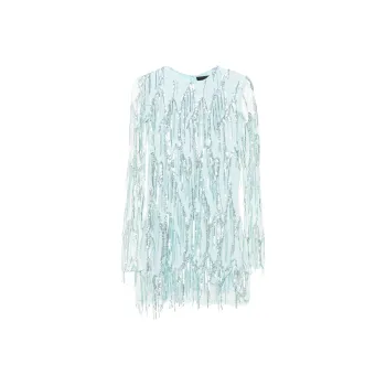 Rotate Sequin-Embellished Mini Dress