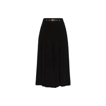 GUCCI Horsebit embellished Pleated Culottes