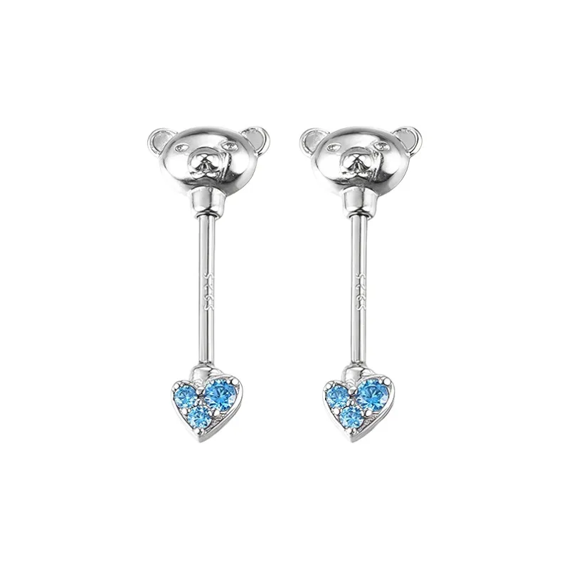 EAR PARTNER 925 Sterling Silver Stud Earrings Women's-2
