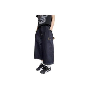 KVIV Denim Shorts Men Black 