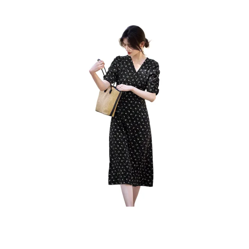 XWI Short Sleeved Dresses Women's Black-0