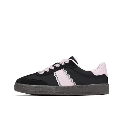 Hotwind Cream Lace Series Ballet Style German Army Trainers Low Top Skateboard Shoes Women's